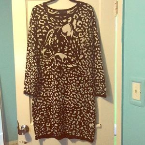 ASOS Curve Cheetah Sweater Dress